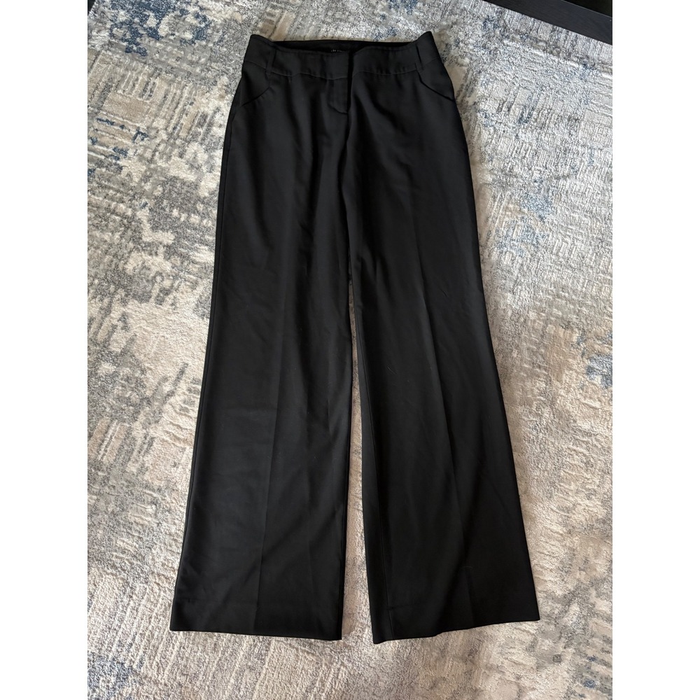 The Limited Lexie Fit Black Wide Leg Dress Pants Trousers Size 8L Long